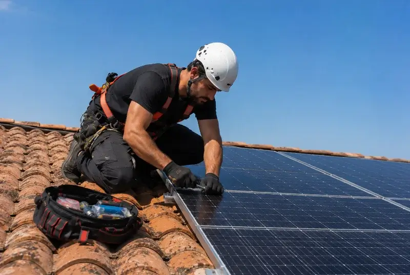 Maintenance et monitoring de panneaux solaires à Pont-Péan