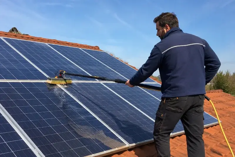 Nettoyage et entretien de panneaux solaires à Pont-Péan